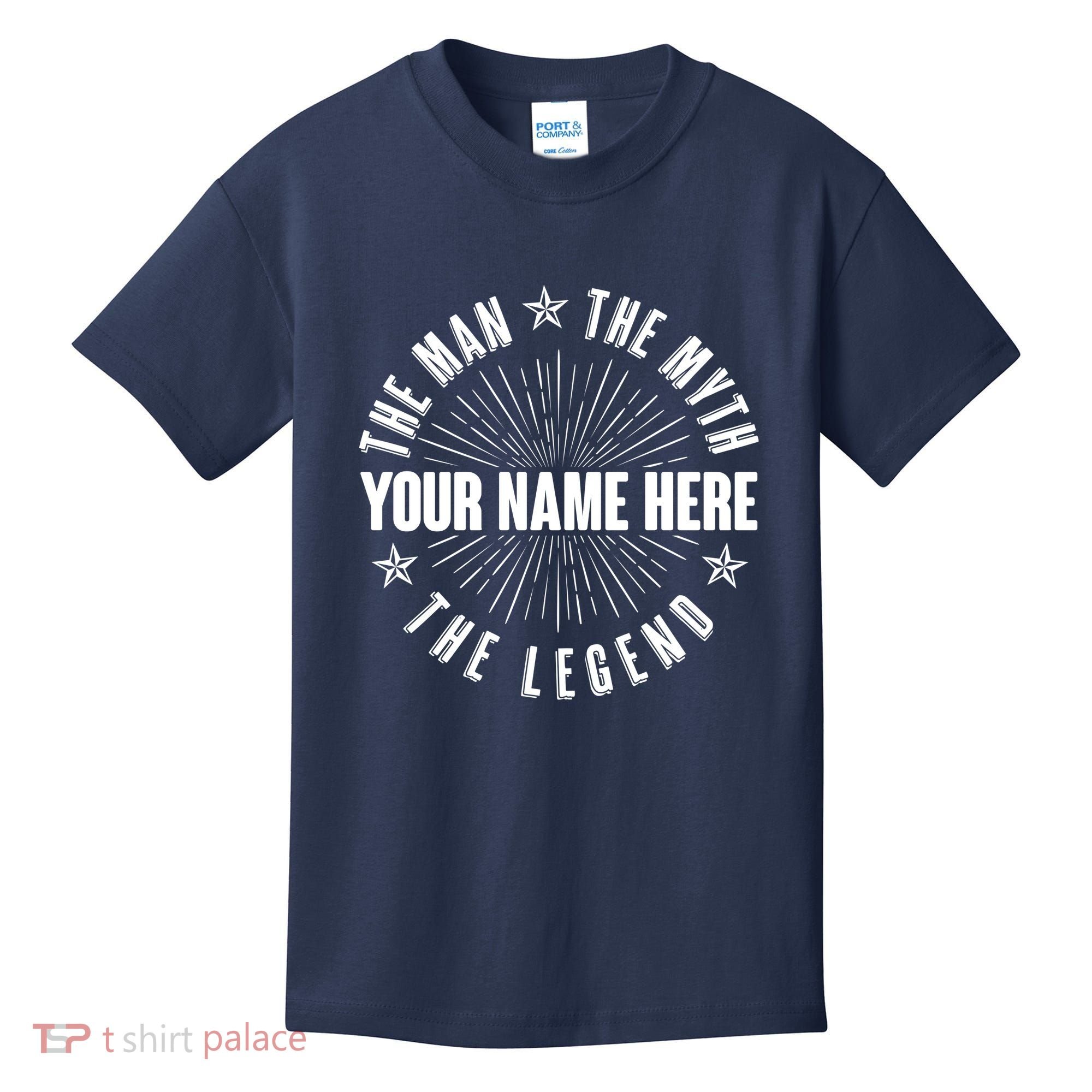 Custom Name The Man The Myth The Legend Kids T-Shirt