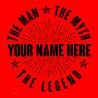 Custom Name The Man The Myth The Legend Santa Hat thumb 1