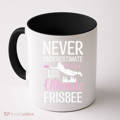 Cute Never Underestimate A Who Loves Ultimate Frisbee Gift Coffee Mug