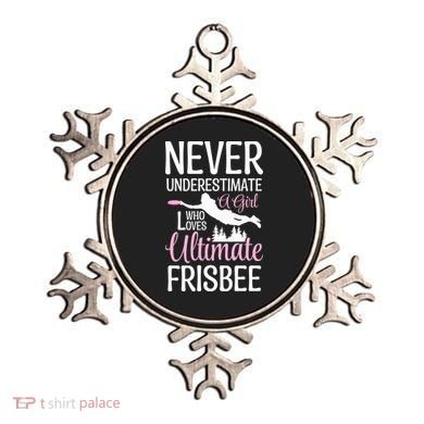 Cute Never Underestimate A Who Loves Ultimate Frisbee Gift Ornament