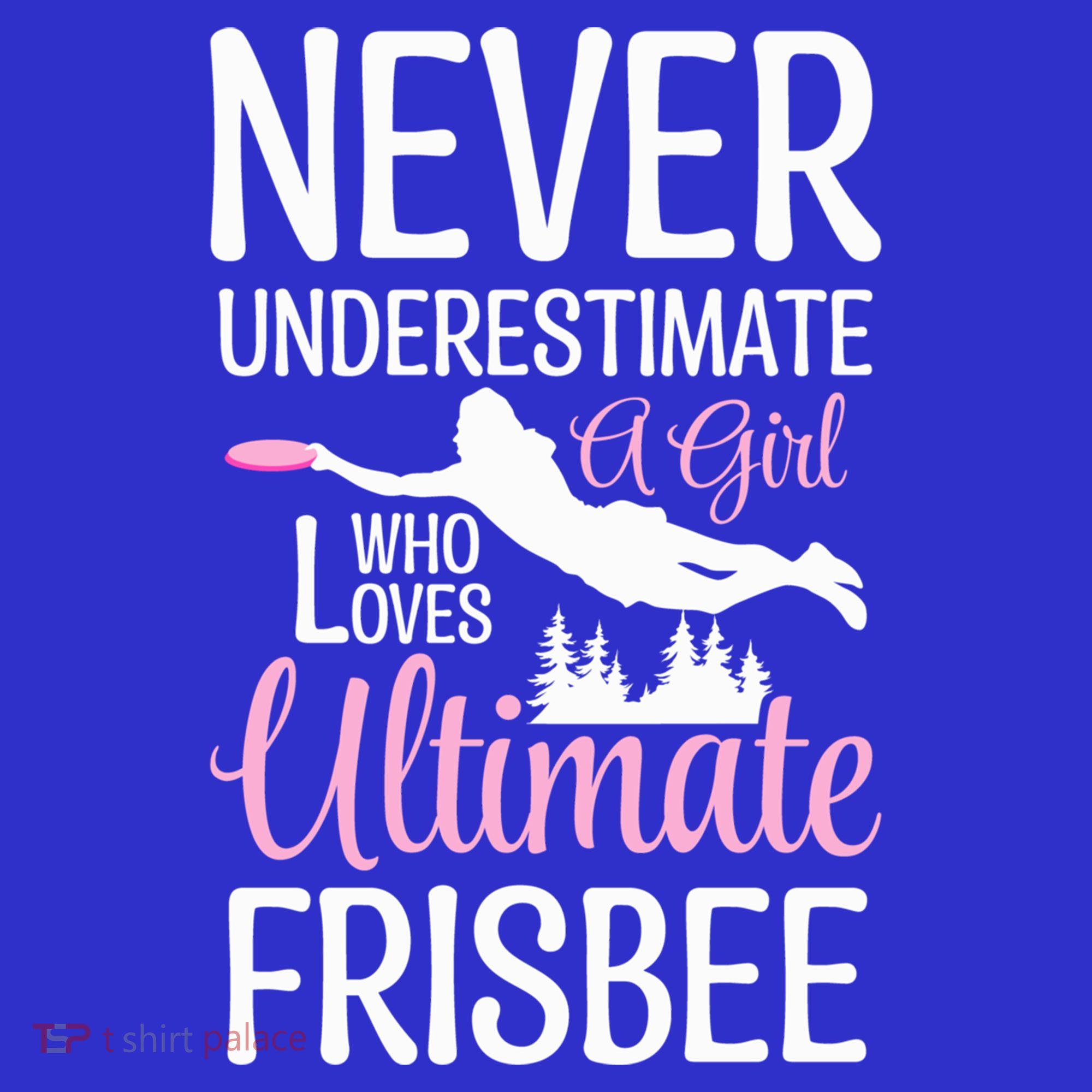 Cute Never Underestimate A Who Loves Ultimate Frisbee Gift Women's Tank Top