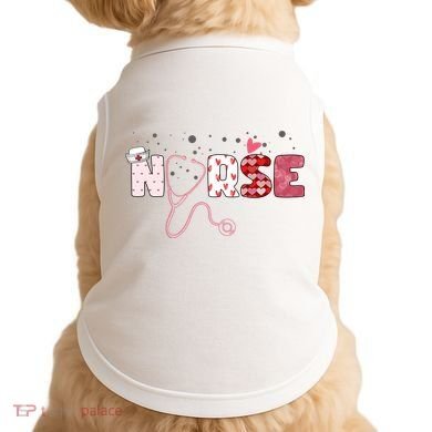 Cute Nurse Valentines Day Gift Doggie Tank