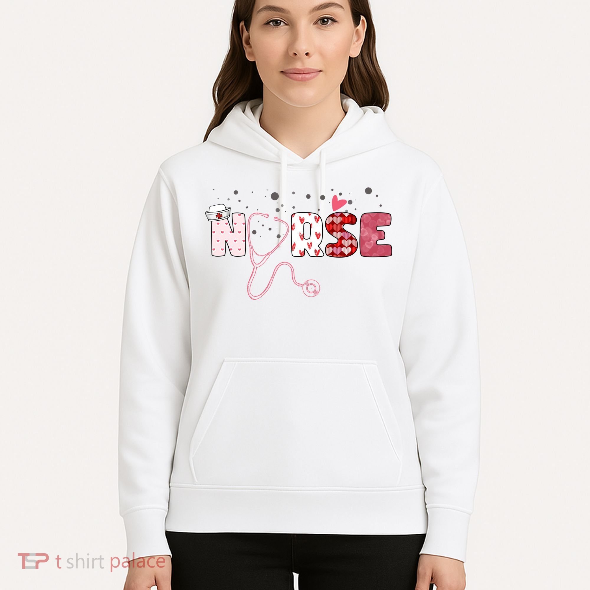 Cute Nurse Valentines Day Gift Hoodie
