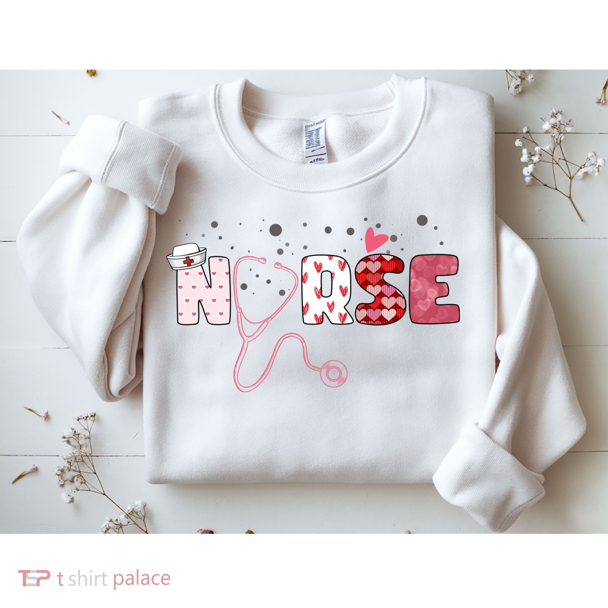 Cute Nurse Valentines Day Gift Sweatshirt