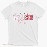 Cute Nurse Valentines Day Gift T-Shirt thumb 0