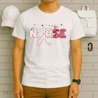 Cute Nurse Valentines Day Gift T-Shirt thumb 6