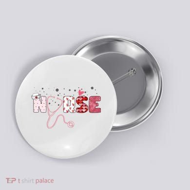 Cute Nurse Valentines Day Gift Button