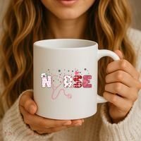 Cute Nurse Valentines Day Gift Coffee Mug thumb 3
