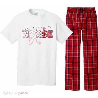 Cute Nurse Valentines Day Gift Pajama Set