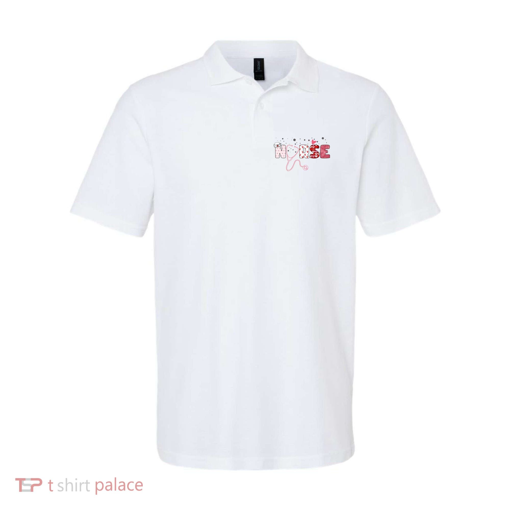 Cute Nurse Valentines Day Gift Polo