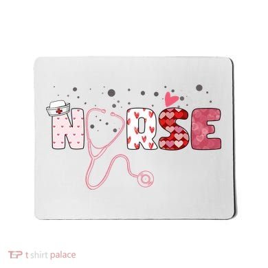 Cute Nurse Valentines Day Gift Mousepad