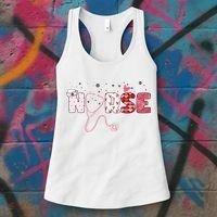 Cute Nurse Valentines Day Gift Women's Tank Top thumb 3