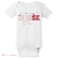 Cute Nurse Valentines Day Gift Baby Bodysuit thumb 0