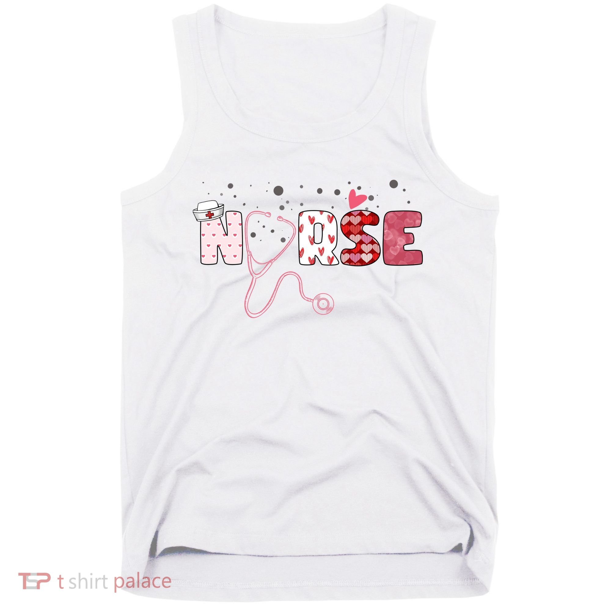 Cute Nurse Valentines Day Gift Tank Top
