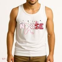 Cute Nurse Valentines Day Gift Tank Top thumb 3