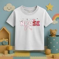 Cute Nurse Valentines Day Gift Toddler T-Shirt thumb 3
