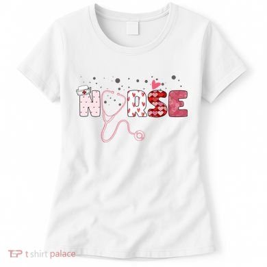 Cute Nurse Valentines Day Gift Women's T-Shirt