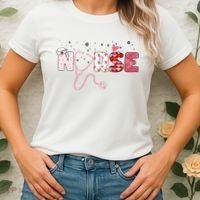 Cute Nurse Valentines Day Gift Women's T-Shirt thumb 2