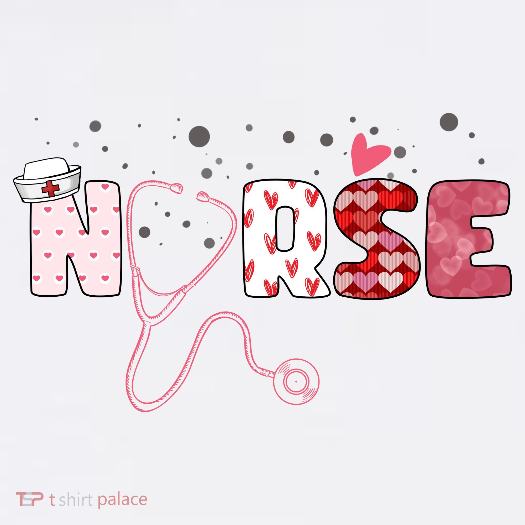 Cute Nurse Valentines Day Gift Women's T-Shirt