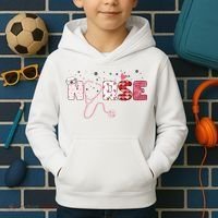 Cute Nurse Valentines Day Gift Kids Hoodie thumb 2
