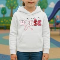 Cute Nurse Valentines Day Gift Kids Hoodie thumb 3