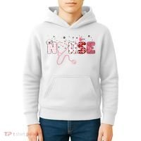 Cute Nurse Valentines Day Gift Kids Hoodie thumb 4