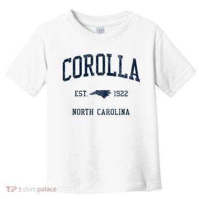 Corolla Nc Vintage Athletic Sports Toddler T-Shirt