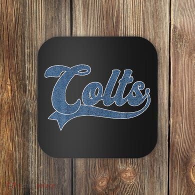Colts Name Vintage Retro Gift Coaster