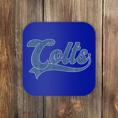 Colts Name Vintage Retro Coaster