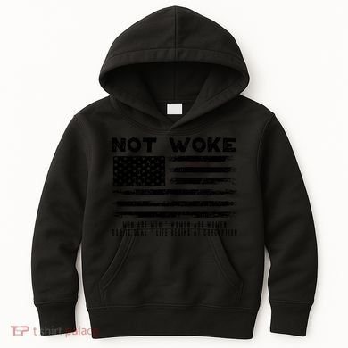 Conservative Not Woke 15 Kids Hoodie