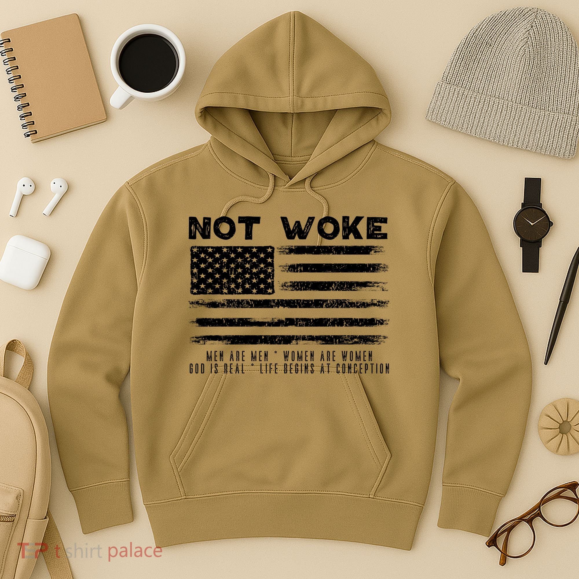 Conservative Not Woke 15 Hoodie