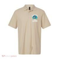 Cast Now Work Later Funny Fishing And Fisherman Polo thumb 0