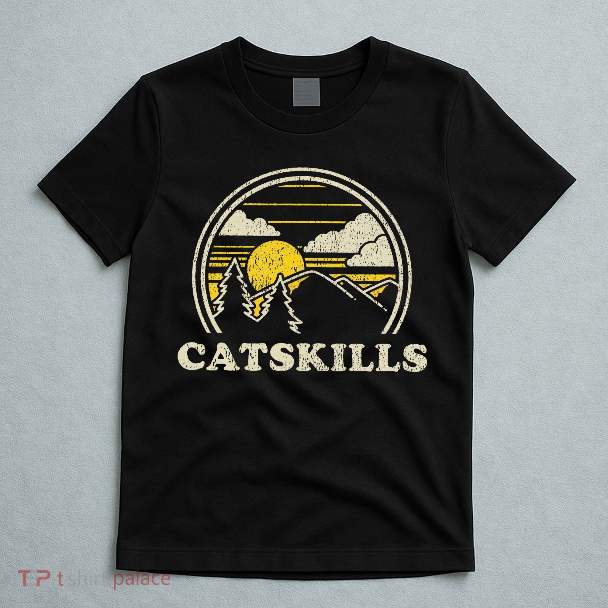 Catskills New York Ny Vintage Hiking Mountains T-Shirt