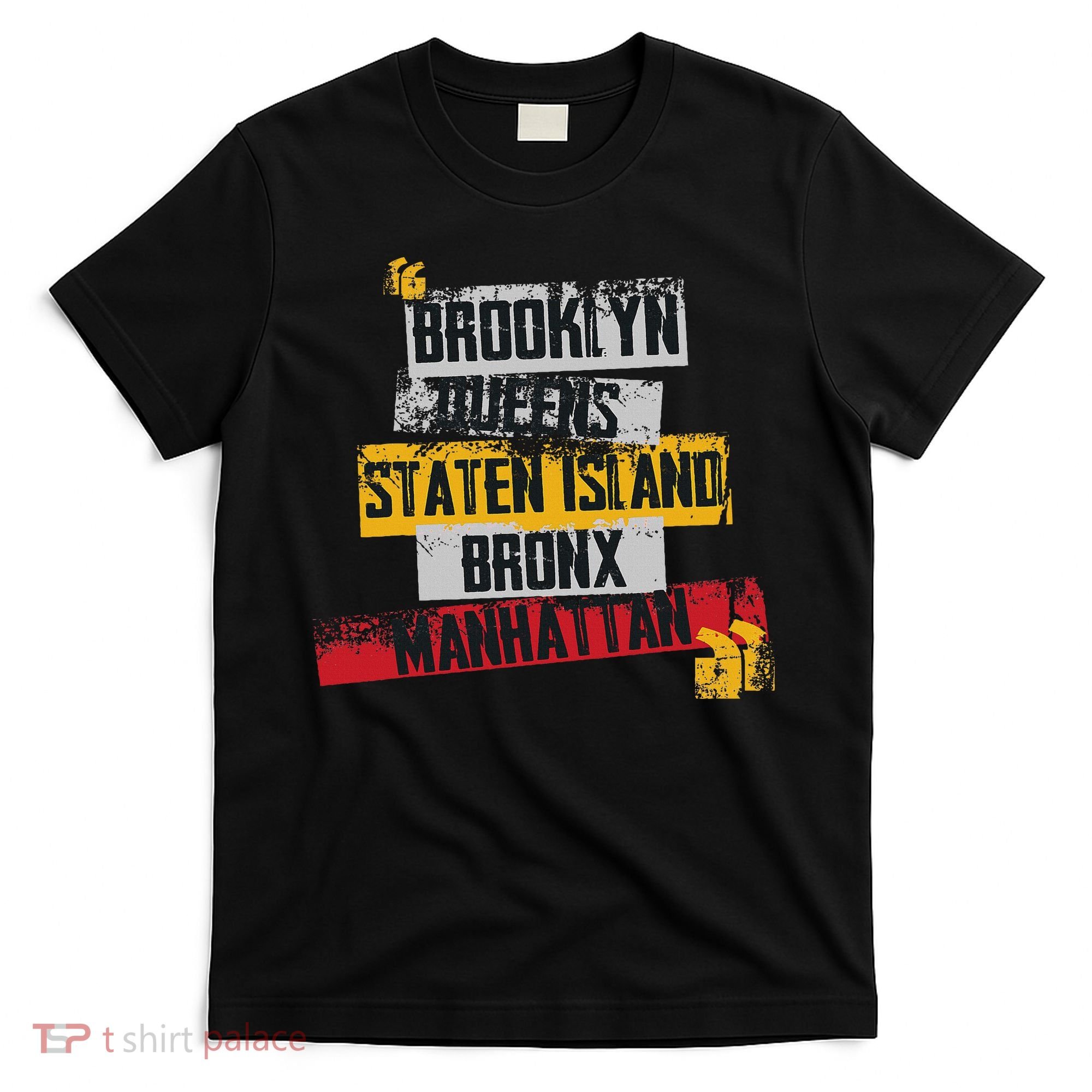 Cool New York City 5 Boroughs, New York City Illustration T-Shirt