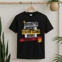 Cool New York City 5 Boroughs, New York City Illustration T-Shirt thumb 2