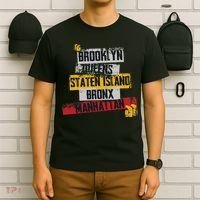 Cool New York City 5 Boroughs, New York City Illustration T-Shirt thumb 6