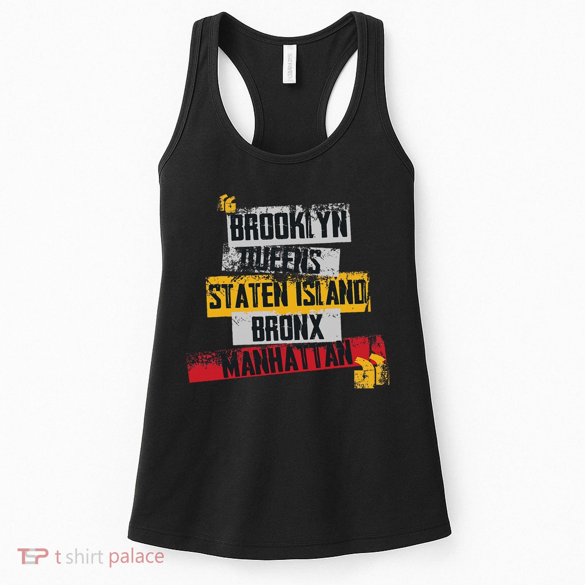 Cool New York City 5 Boroughs, New York City Illustration Women's Tank Top
