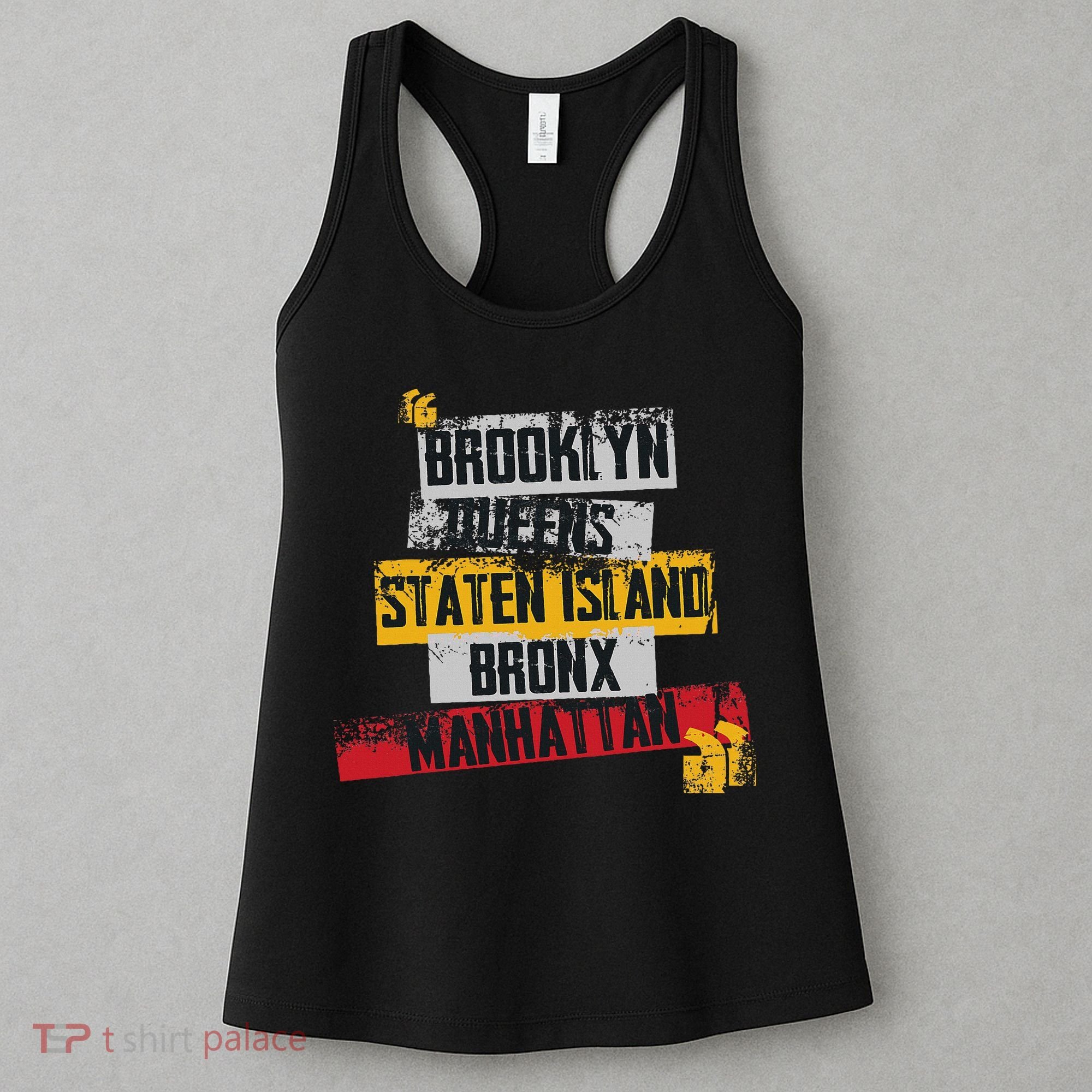 Cool New York City 5 Boroughs, New York City Illustration Women's Tank Top