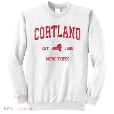 Cortland New York Ny Sweatshirt
