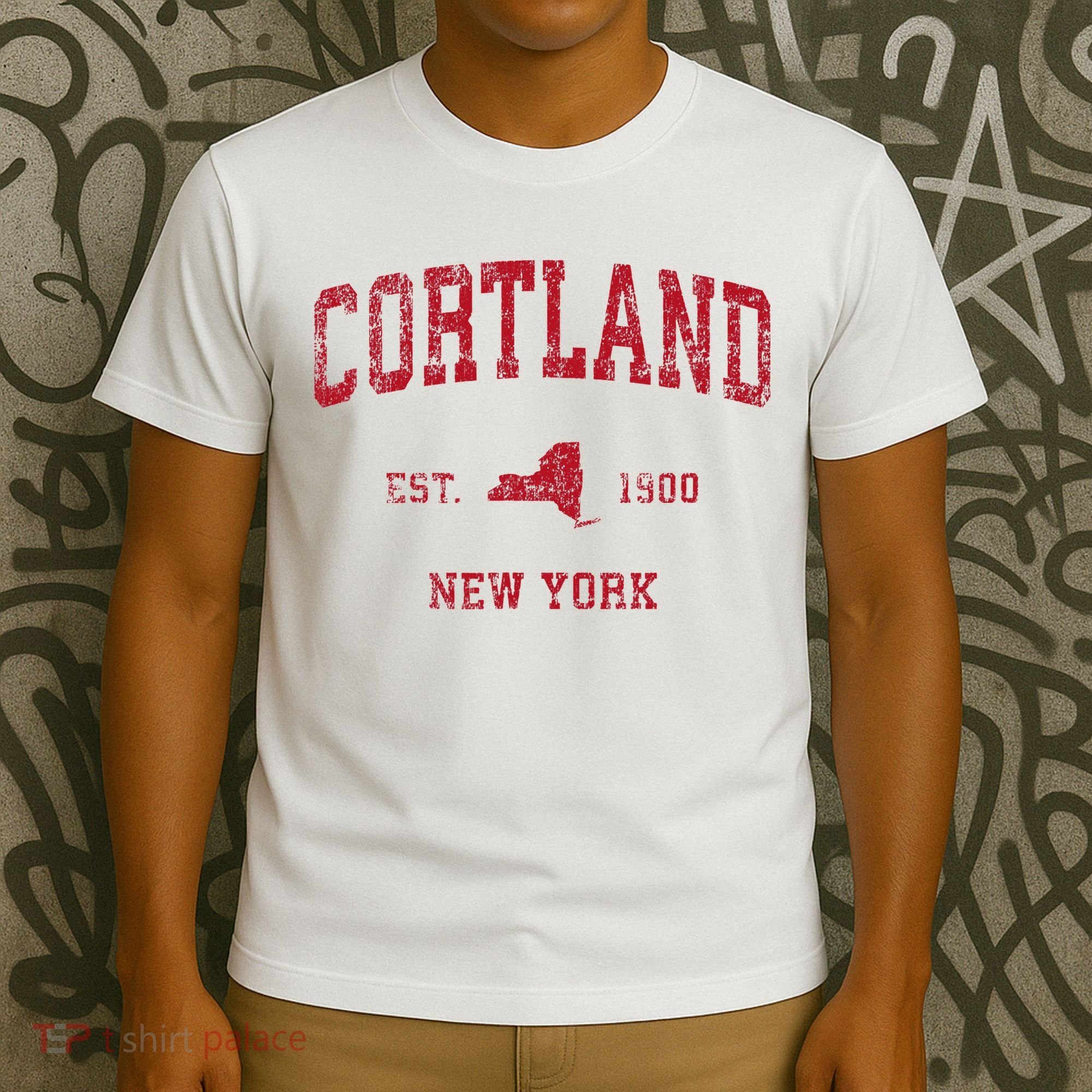 Cortland New York Ny T-Shirt
