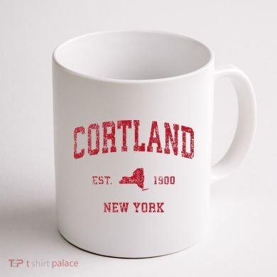 Cortland New York Ny Coffee Mug back