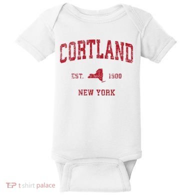 Cortland New York Ny Baby Bodysuit