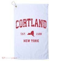 Cortland New York Ny Golf Towel thumb 0