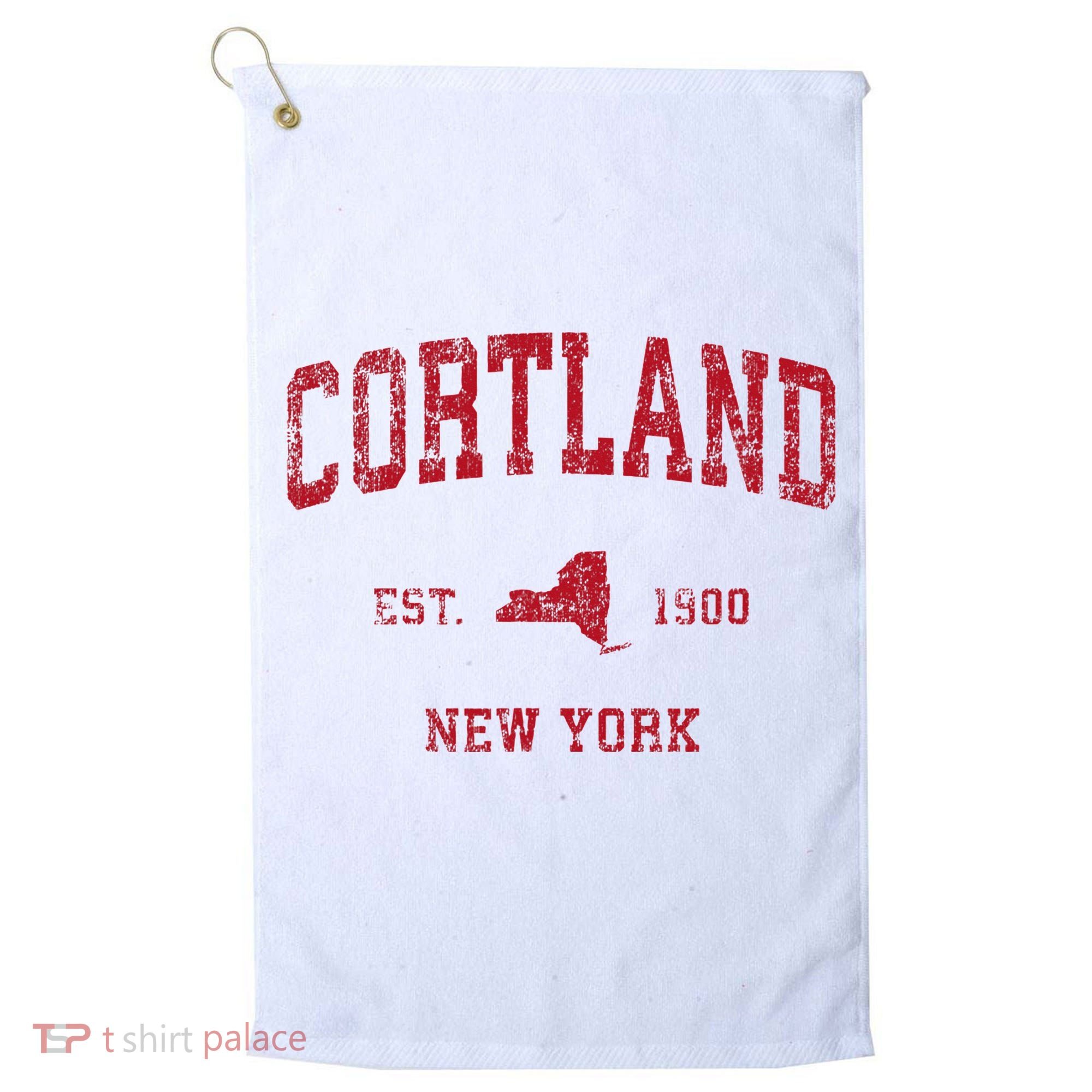 Cortland New York Ny Golf Towel