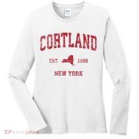 Cortland New York Ny Women's Long Sleeve Shirt thumb 0