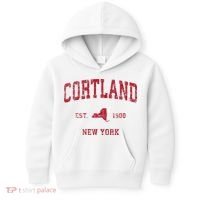 Cortland New York Ny Kids Hoodie thumb 0