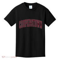 Cooperstown New York Souvenir College Style Red Text Kids T-Shirt thumb 0