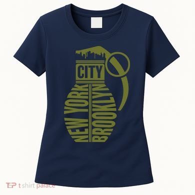 Cool New York City Brooklyn Grenade Design Women's T-Shirt