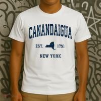 Canandaigua New York Ny Vintage Athletic T-Shirt thumb 3