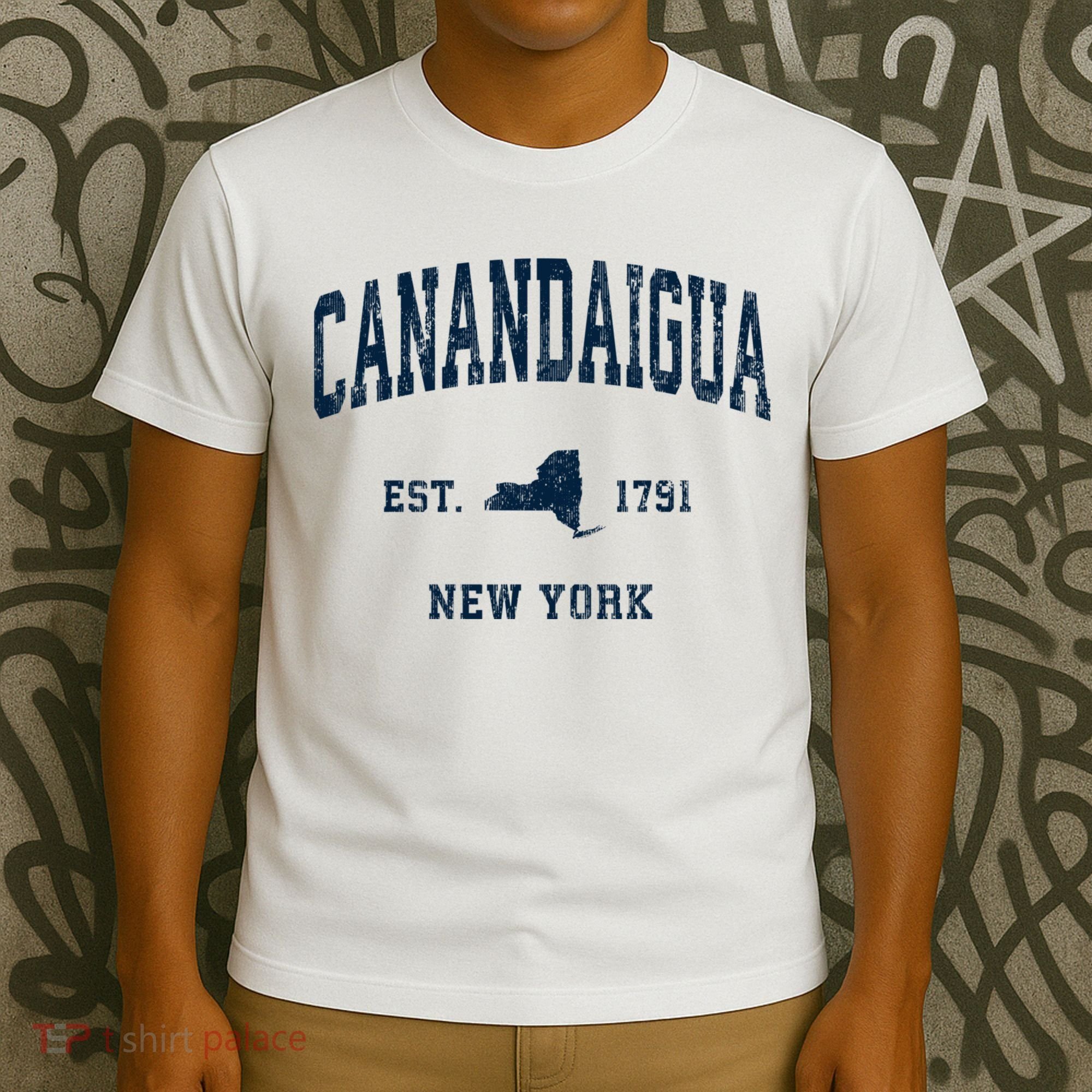 Canandaigua New York Ny Vintage Athletic T-Shirt
